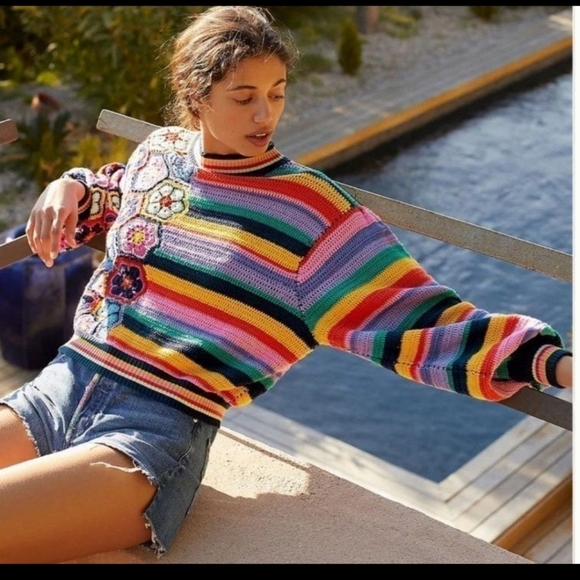 FARM Rio Crochet Sweater - Picture 3 of 8